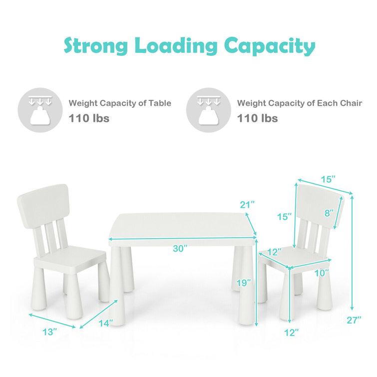 Kids table shop and chairs clearance